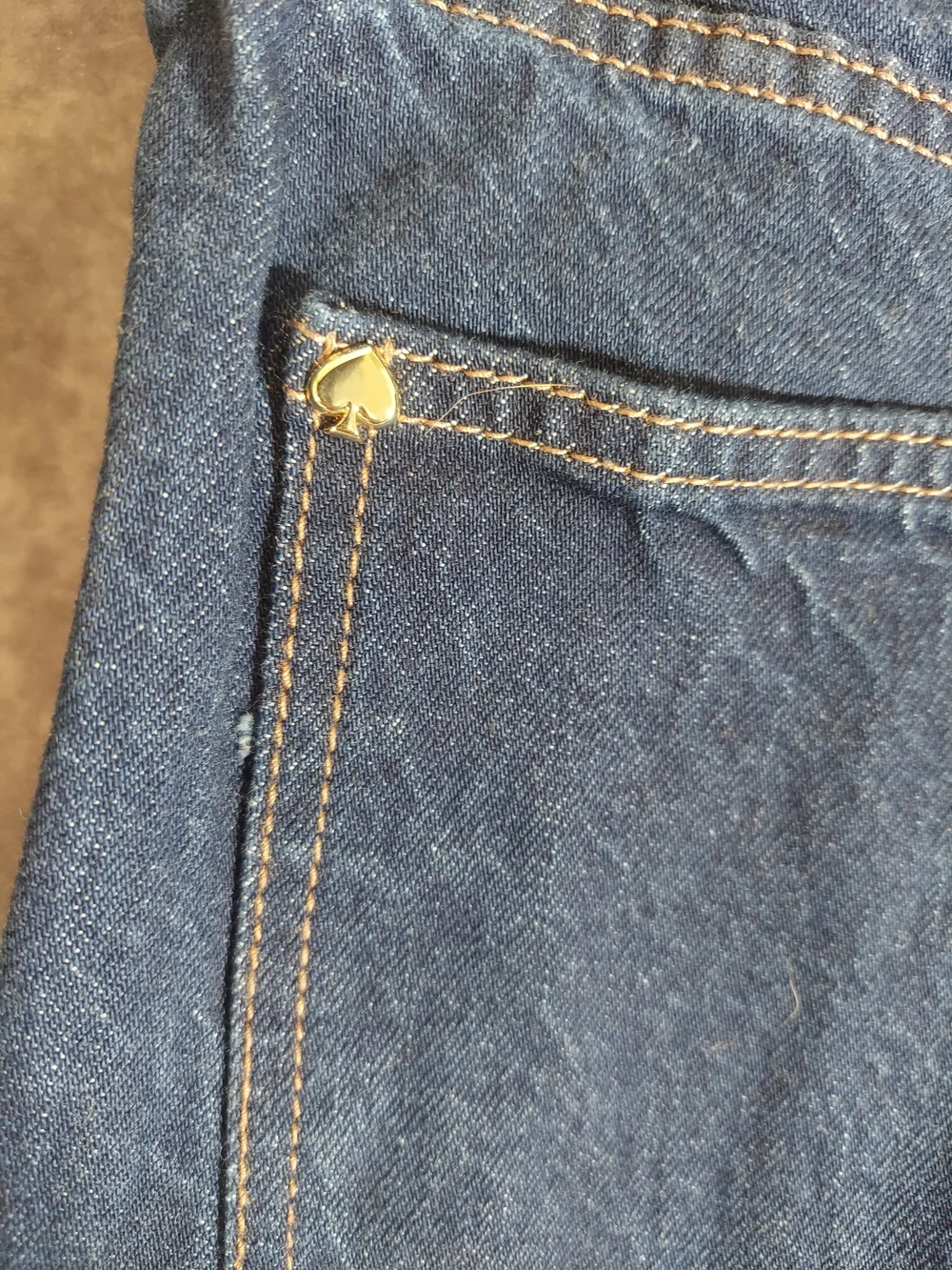 Kate Spade New York for Target Dark Wash Wide Leg Cuffed Denim Jeans Size 10